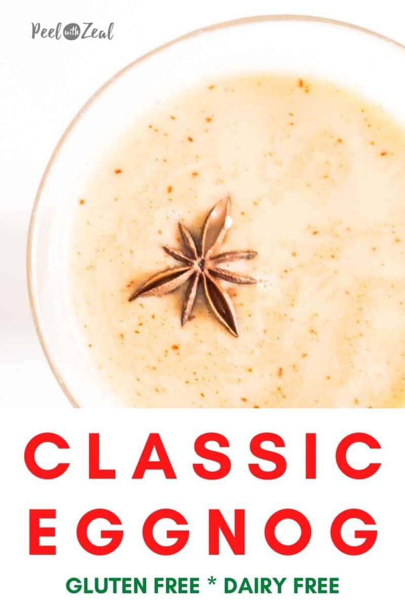 eggnog in a glass