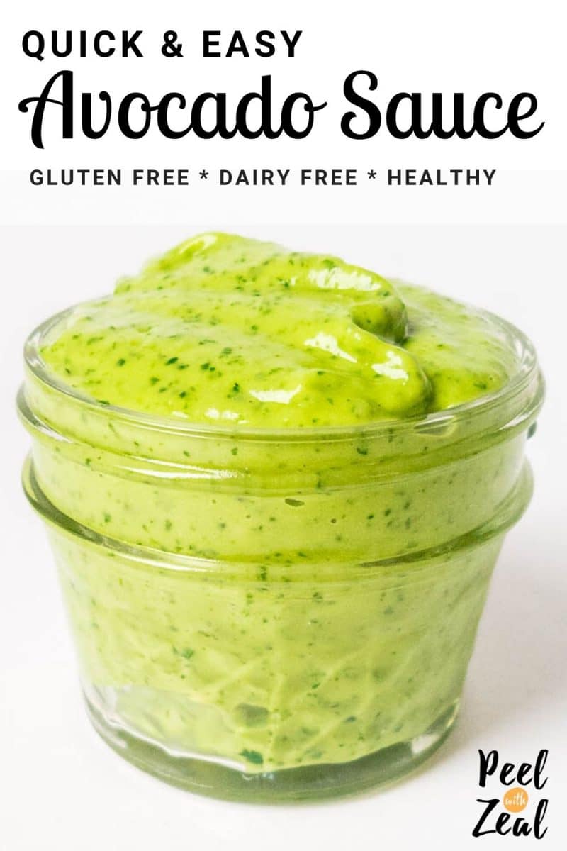 avaocado sauce recipe for pinterest