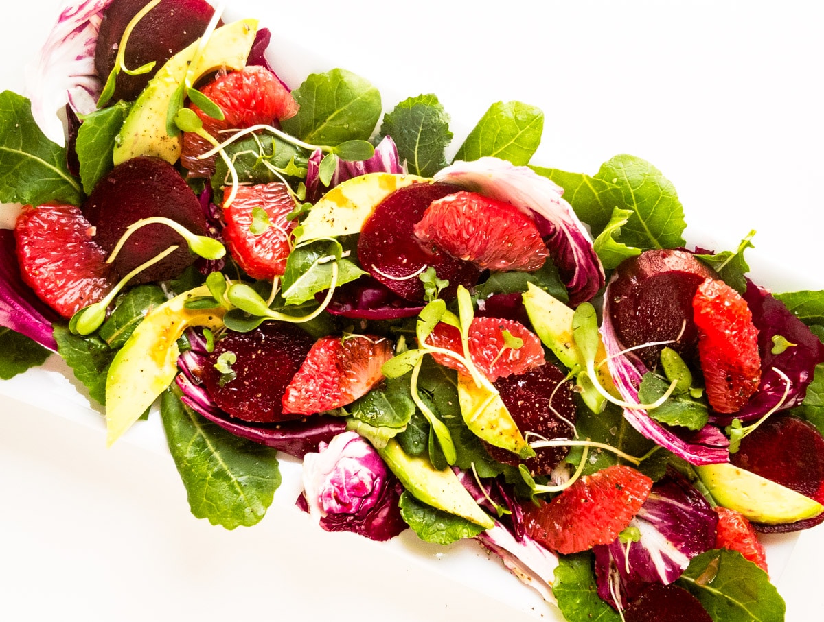 Winter Salad with Beets, Avocado and Grapefruit