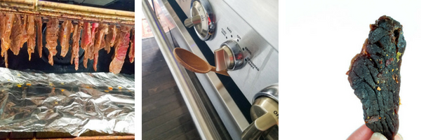 jerky drying in the oven