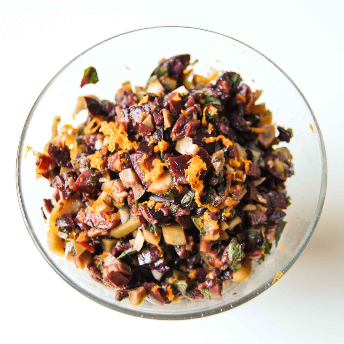 olive tapenade in a bowl