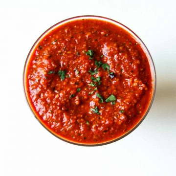 romesco sauce in a jar