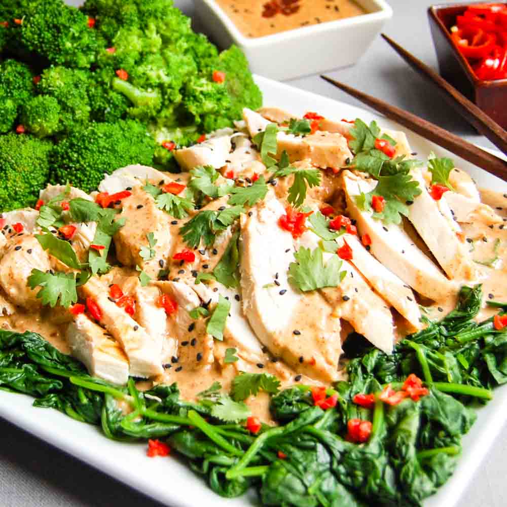 Easy Thai Peanut Chicken - Peel with Zeal