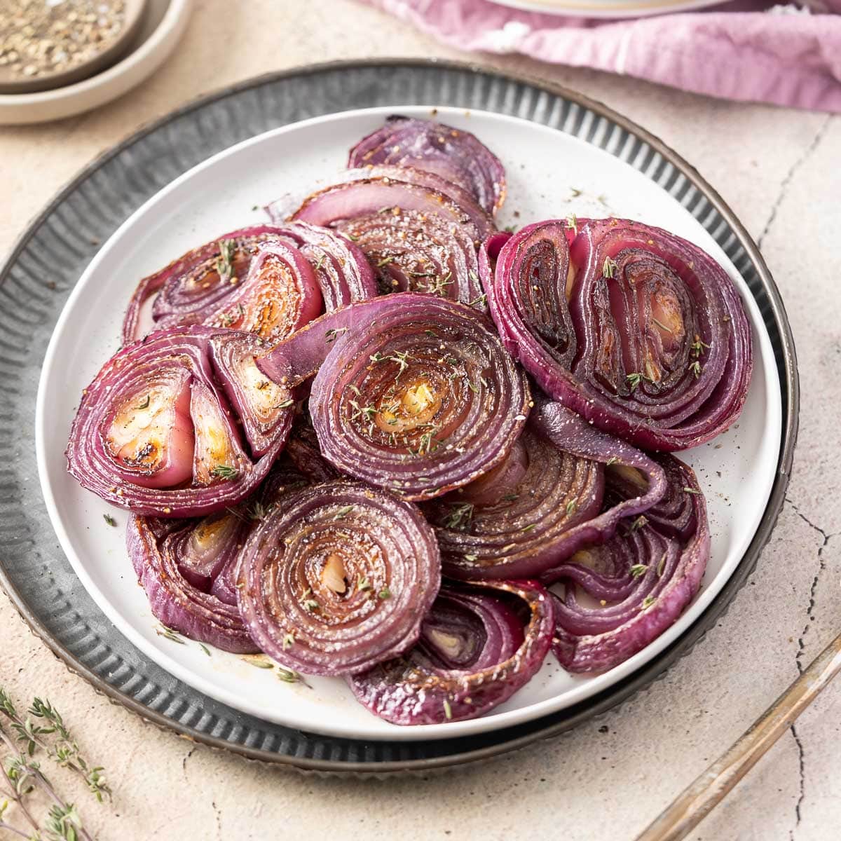 Roasted Red Onions