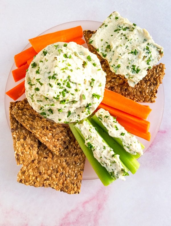 Roasted Garlic Cashew Cream Cheese Peel with Zeal