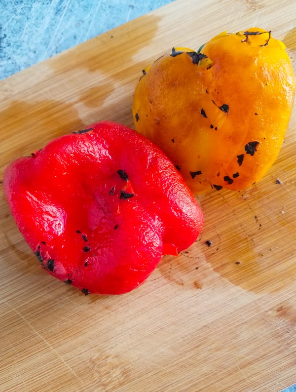 peeled roasted peppers