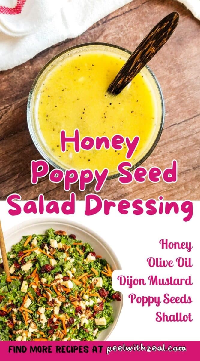 salad dressing in a bowl with a kale sale.