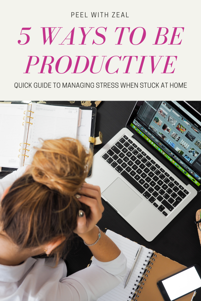 pin promoting productivity featuring women bent over computer