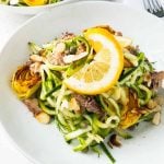 zucchini noodles recipe in a bowl