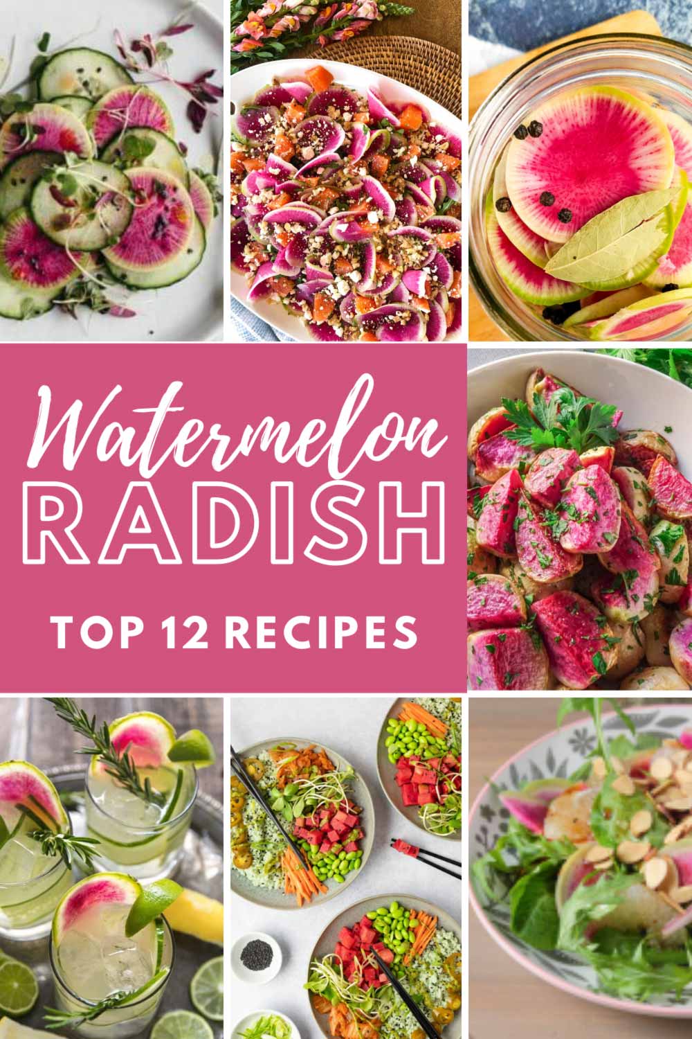 best watermelon radish recipes graphic