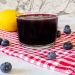 blueberry syrup recipe in jar