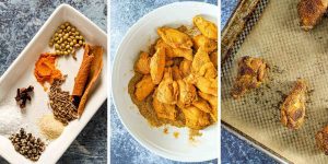 shawarma spices, breading chicken wings