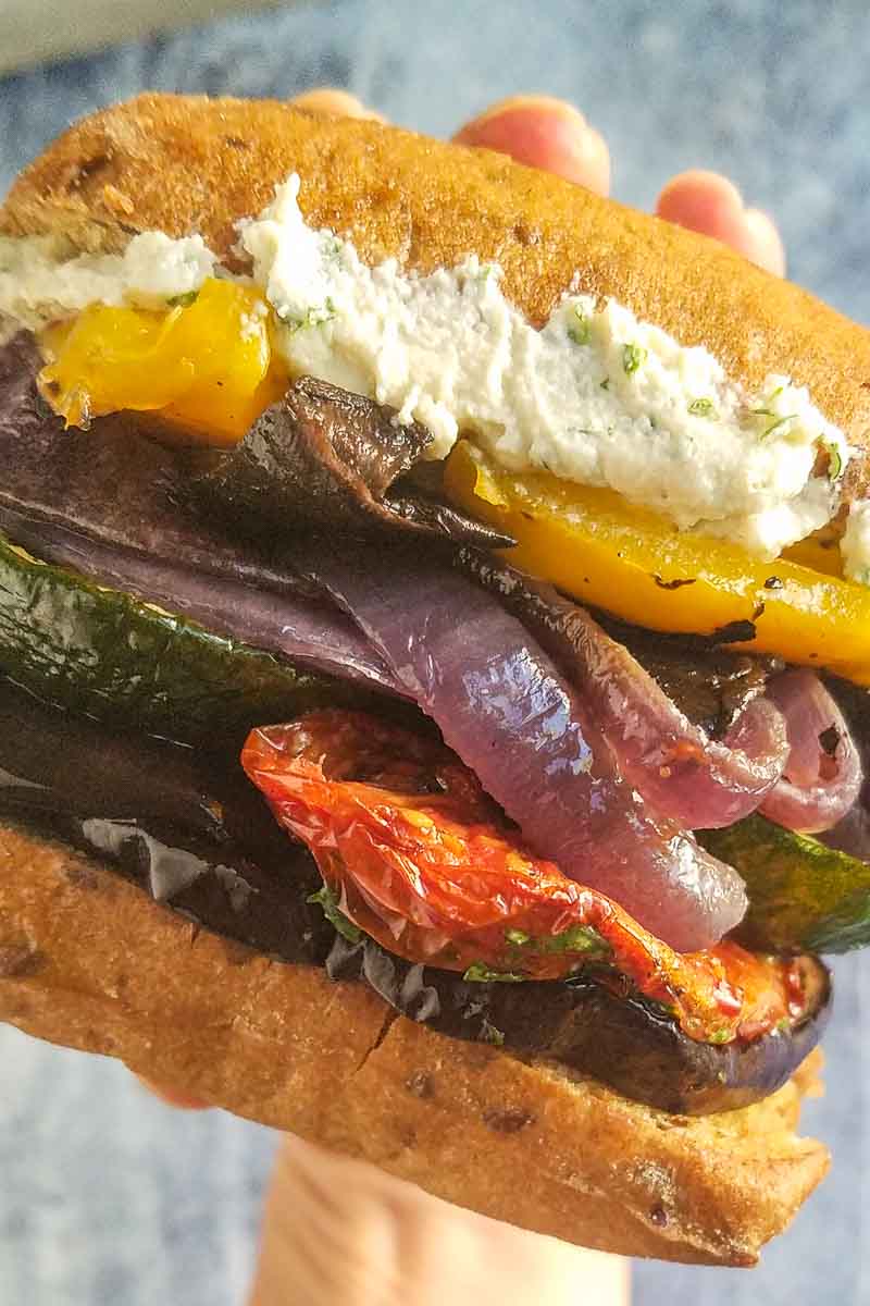 Roasted Eggplant sandwich recipe