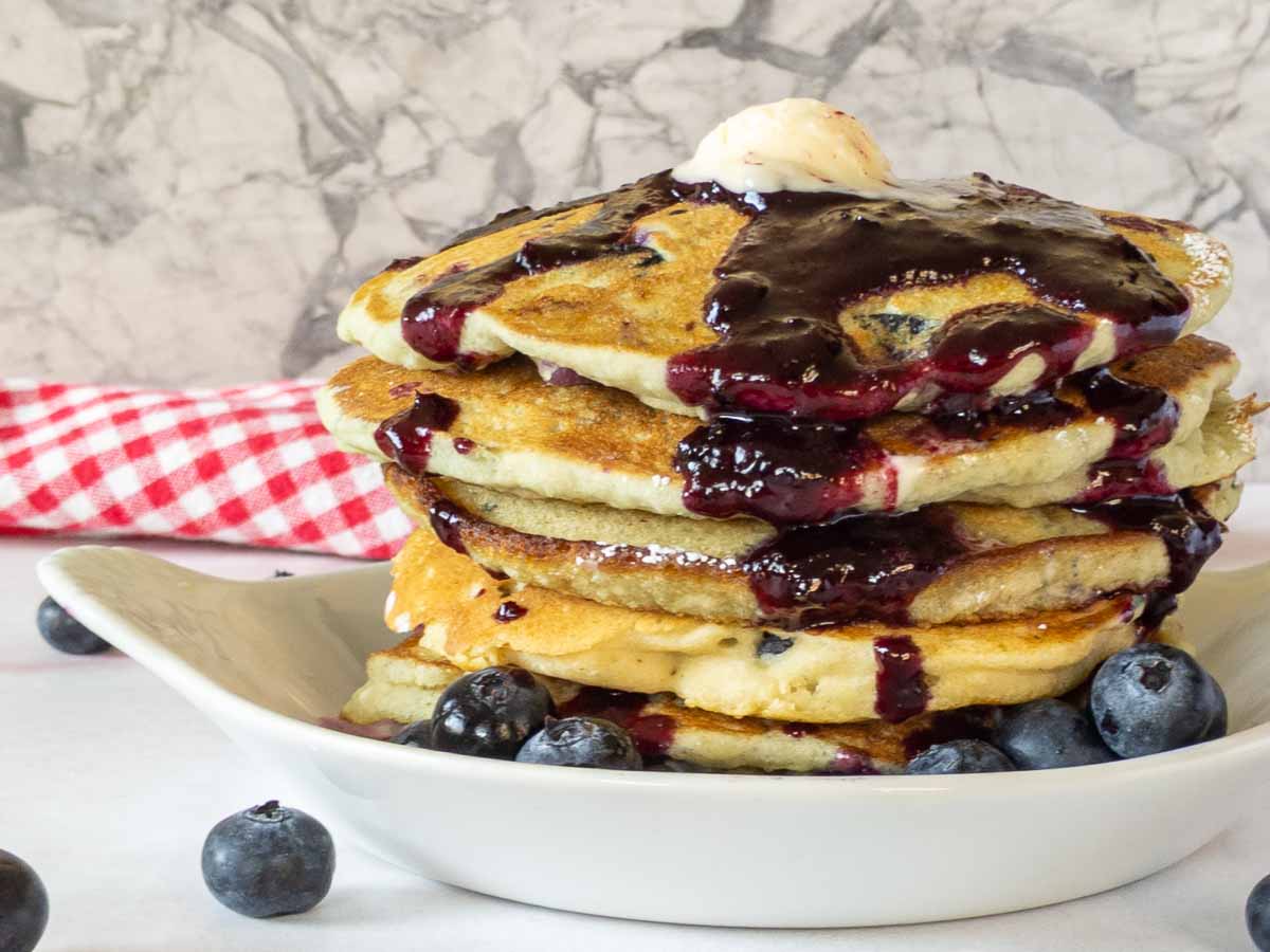 Gluten-Free Blueberry Pancakes - Peel with Zeal