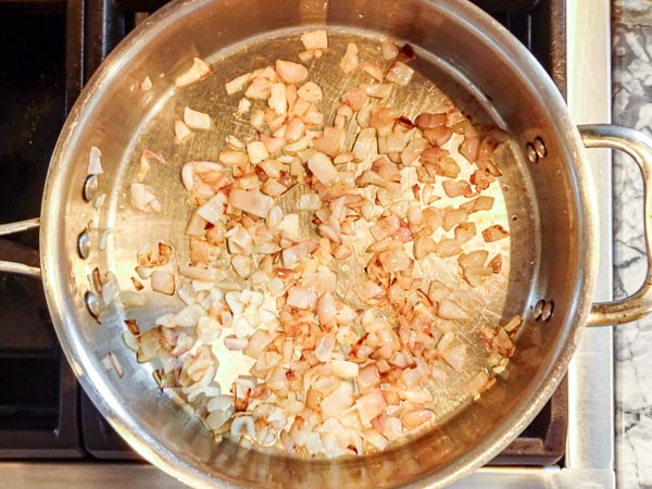 sauteing onions