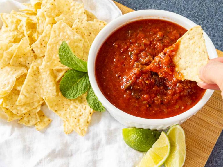 Roasted Salsa with Mint - Peel with Zeal