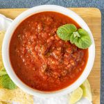 easy salsa recipe without cilantro in bowl