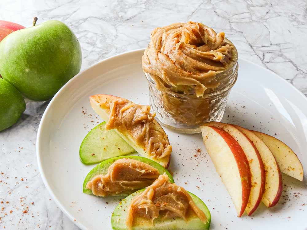 homemade cashew butter recipe in jar