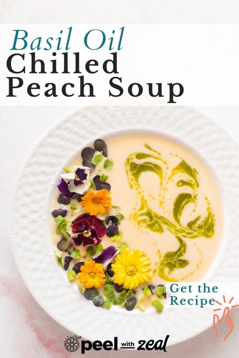 cold soup in a bowl.