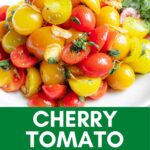cherry tomato salad in a bowl