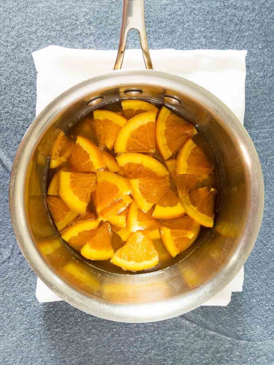 candied oranges in syrup