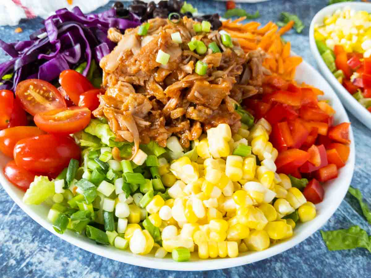 close up of jackfruit salad