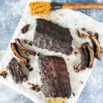 smoked ribs on parchment