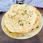 unleavened flatbreads on a plate