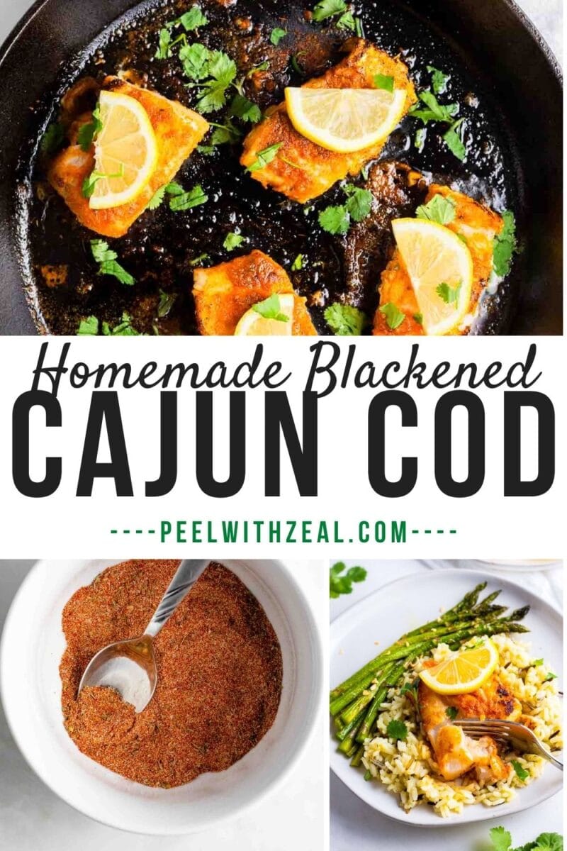 cajun cod recipe in cast iron skillet