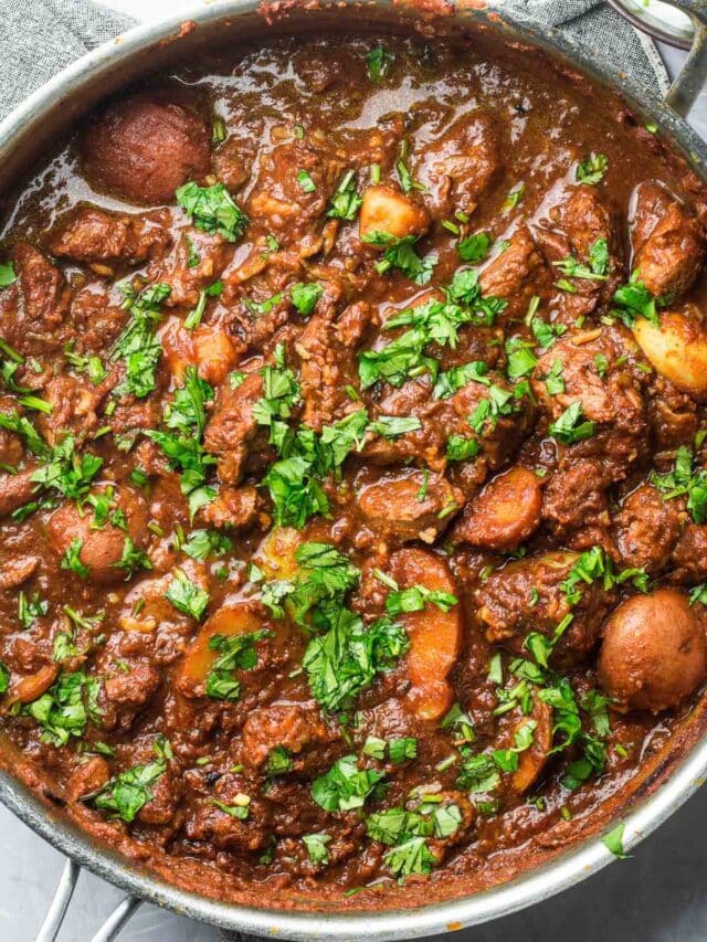 Lamb Vindaloo with Potatoes Peel with Zeal