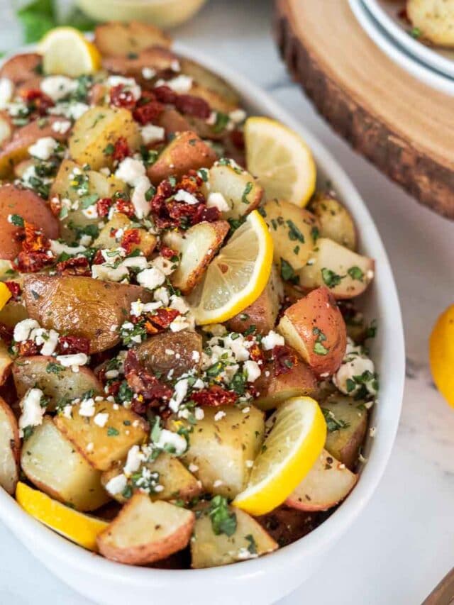 Herbed Roasted Greek Potatoes Peel with Zeal