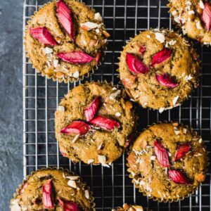 oat muffins on wire rack