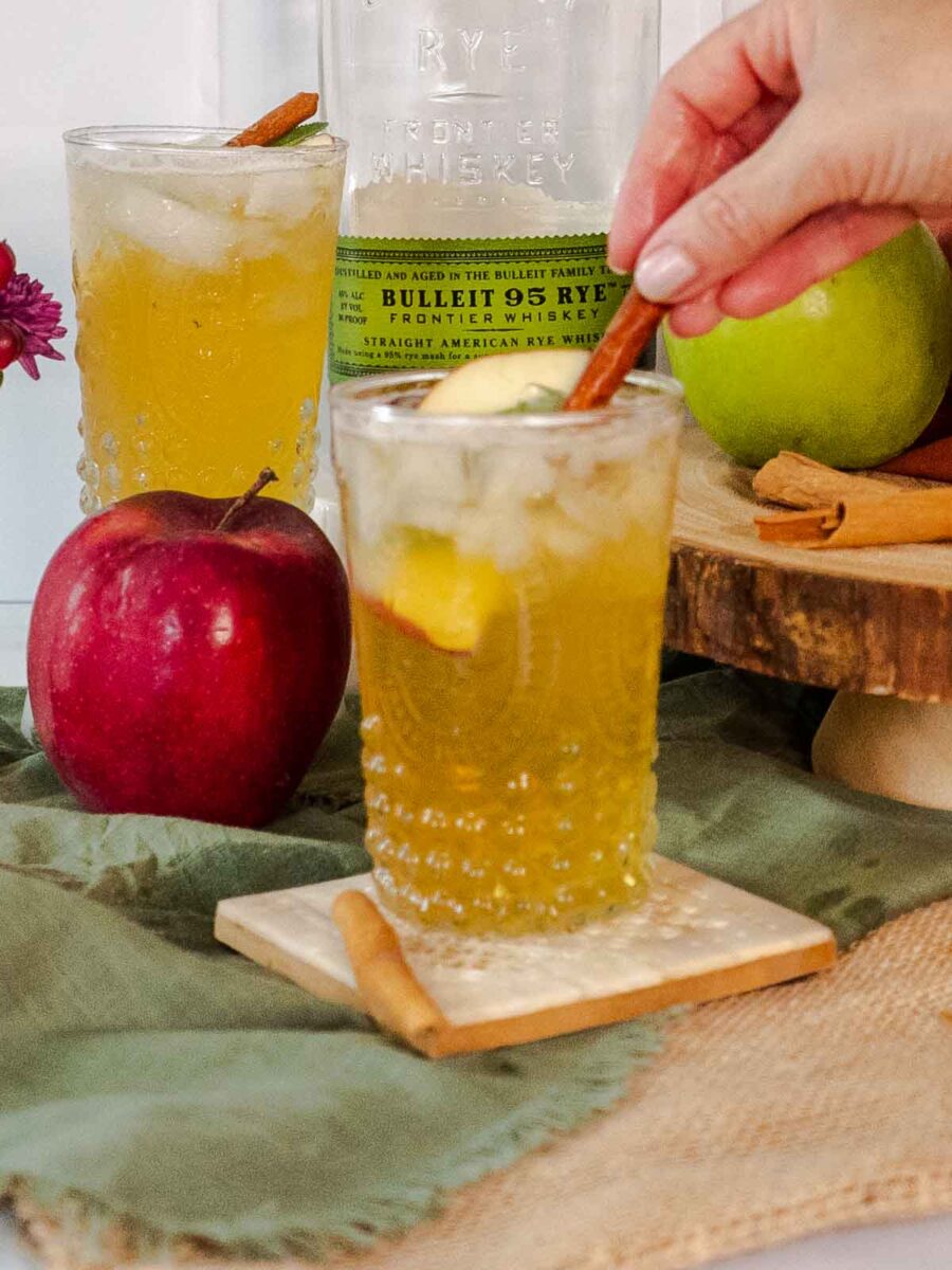Apple Whiskey Smash Peel with Zeal