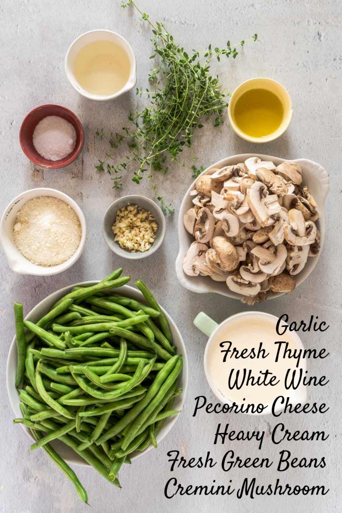 ingredients for green bean casserole without canned mushroom soup