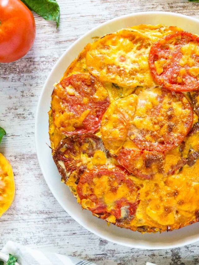 Crustless Tomato Pie Recipe Peel with Zeal