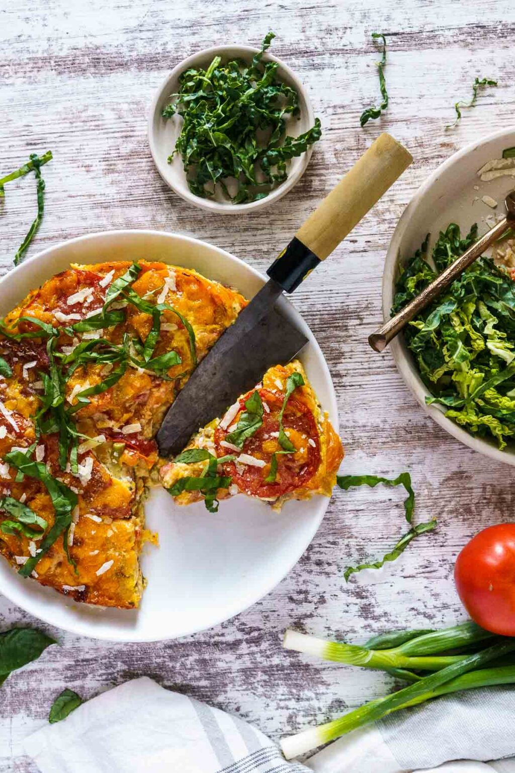 Crustless Tomato Pie (Gluten Free) Peel with Zeal