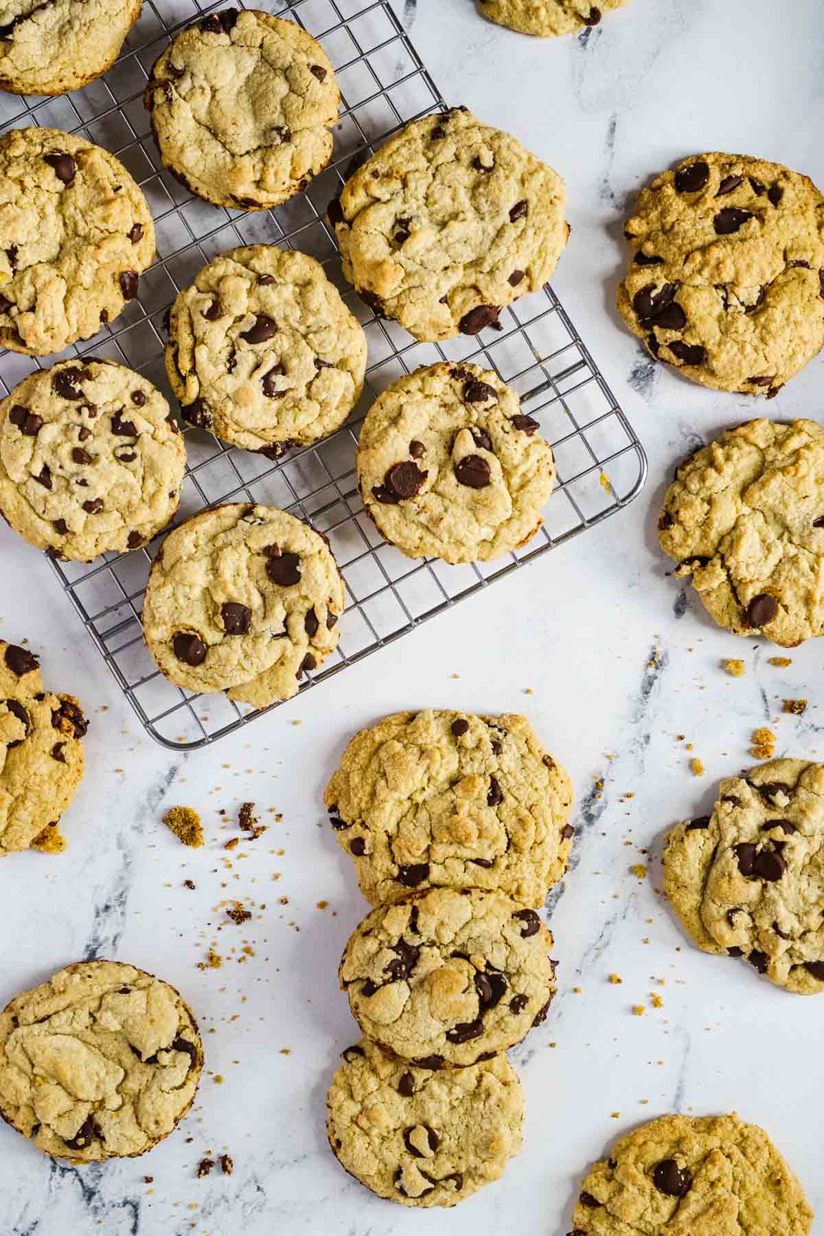 cooling gluten free chocolate chip cookies