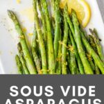 sous vide asparagus recipe pin