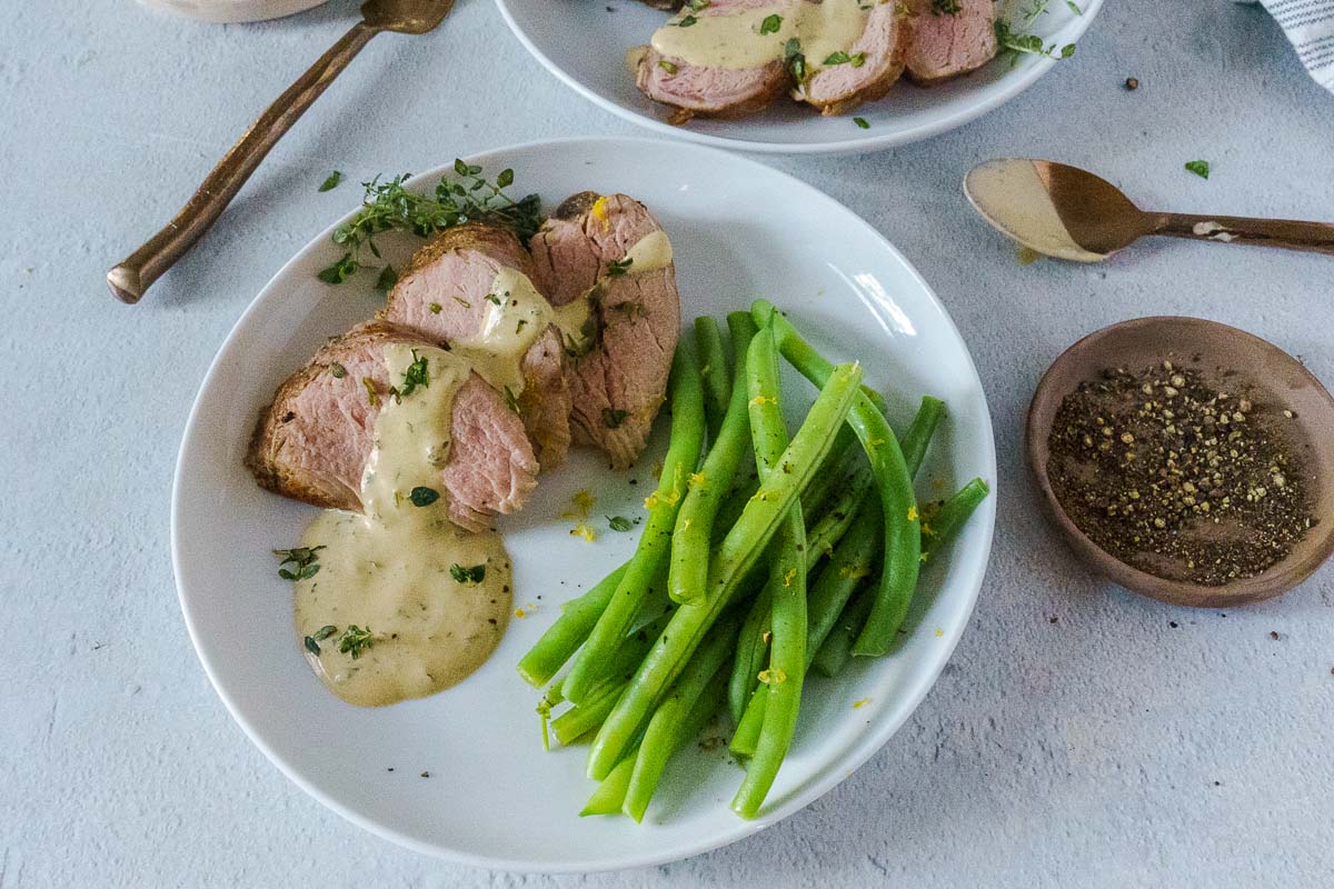 sous vide tenderloin dinner