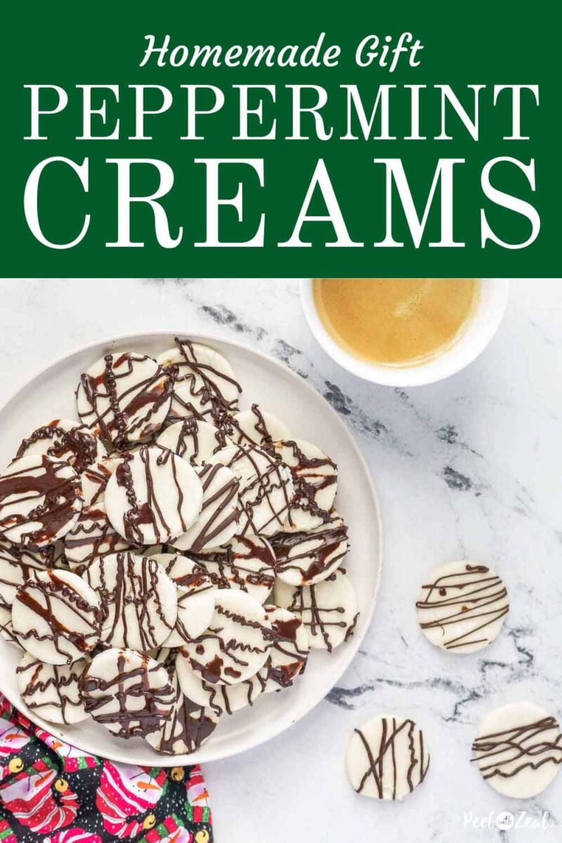 peppermint creams on plate