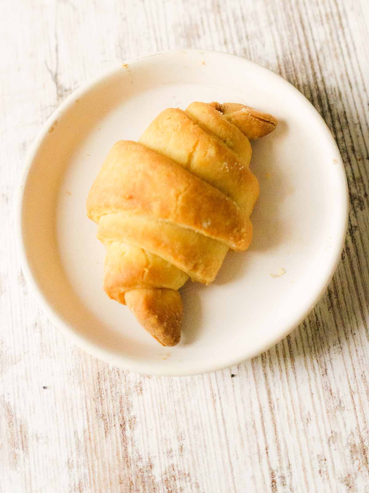 crescent roll on plate