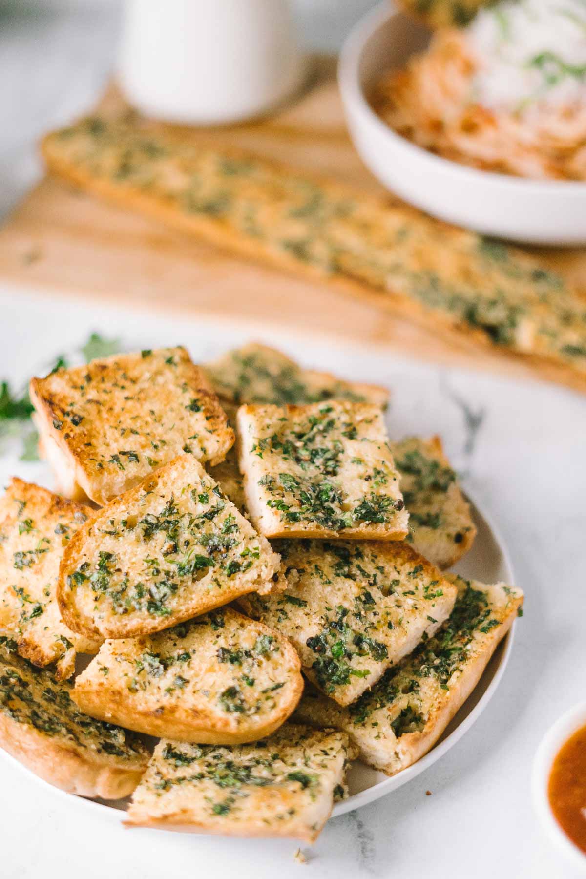 GlutenFree Garlic Bread Peel with Zeal