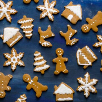 different shape gluten free gingerbread cookies