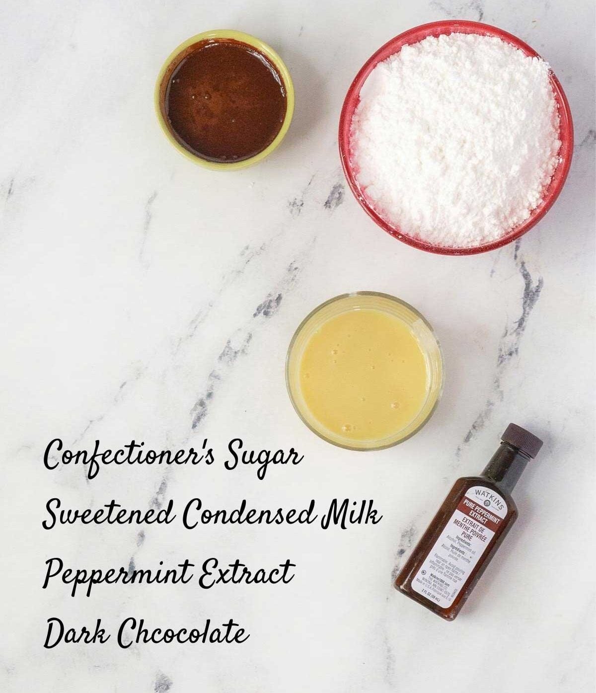 Ingredients on a counter.