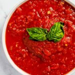 san marzano tomato sauce in a bowl