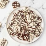 plate of peppermint creams on counter