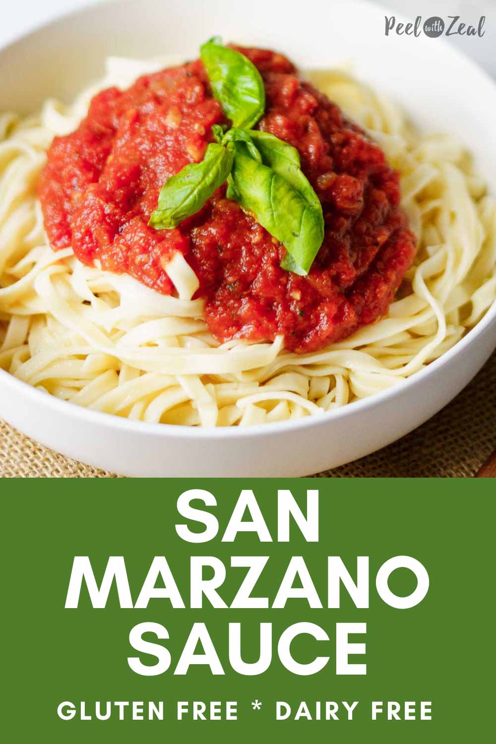 Easy San Marzano Tomato Sauce Peel with Zeal