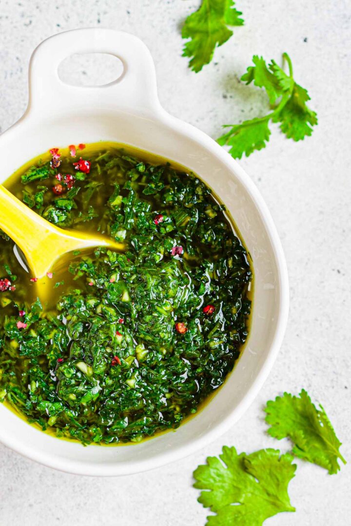 Authentic Chimichurri Sauce (Easy Recipe- Just 5 Minutes!)