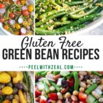 collage of green bean recipes