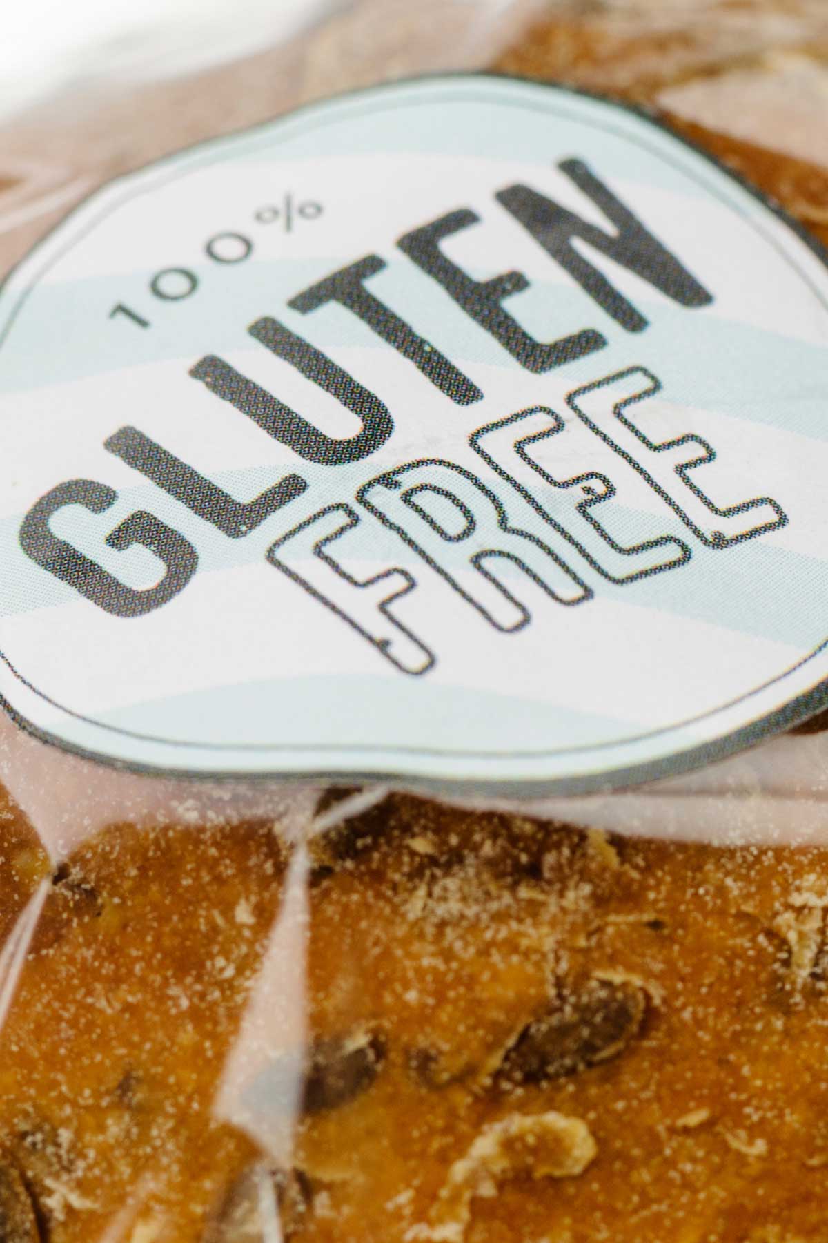 loaf of bread marked gluten free